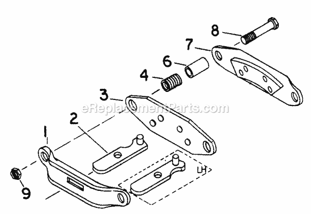 Caliper Brake Assembly-582-Sn 720000 Thru 735 Diagram and Parts List for 1604 2050598U, 144-582-399, 145-582-399, 142-582-3 Cub Cadet Lawn Tractor
